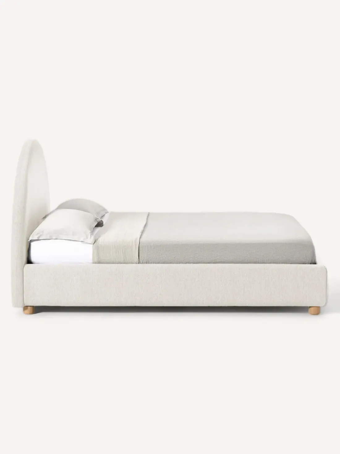 Cama tapizada Ebba, con espacio de almacenamiento