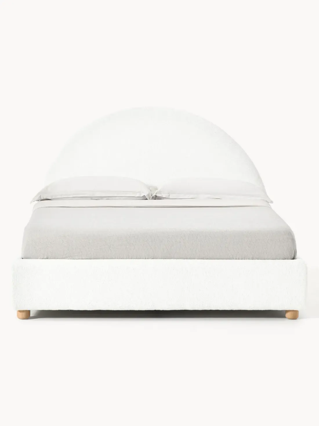 Cama tapizada en borreguillo Ebba