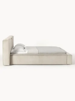 Cama tapizada en pana Lennon