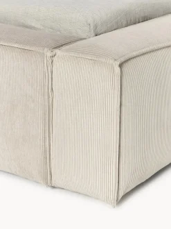 Cama tapizada en pana Lennon