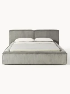 Cama tapizada en pana Lennon