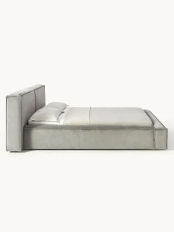 Cama tapizada en pana Lennon