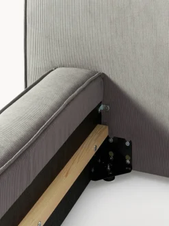 Cama tapizada en pana Lennon