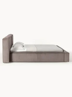 Cama tapizada en pana Lennon