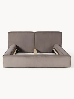 Cama tapizada en pana Lennon