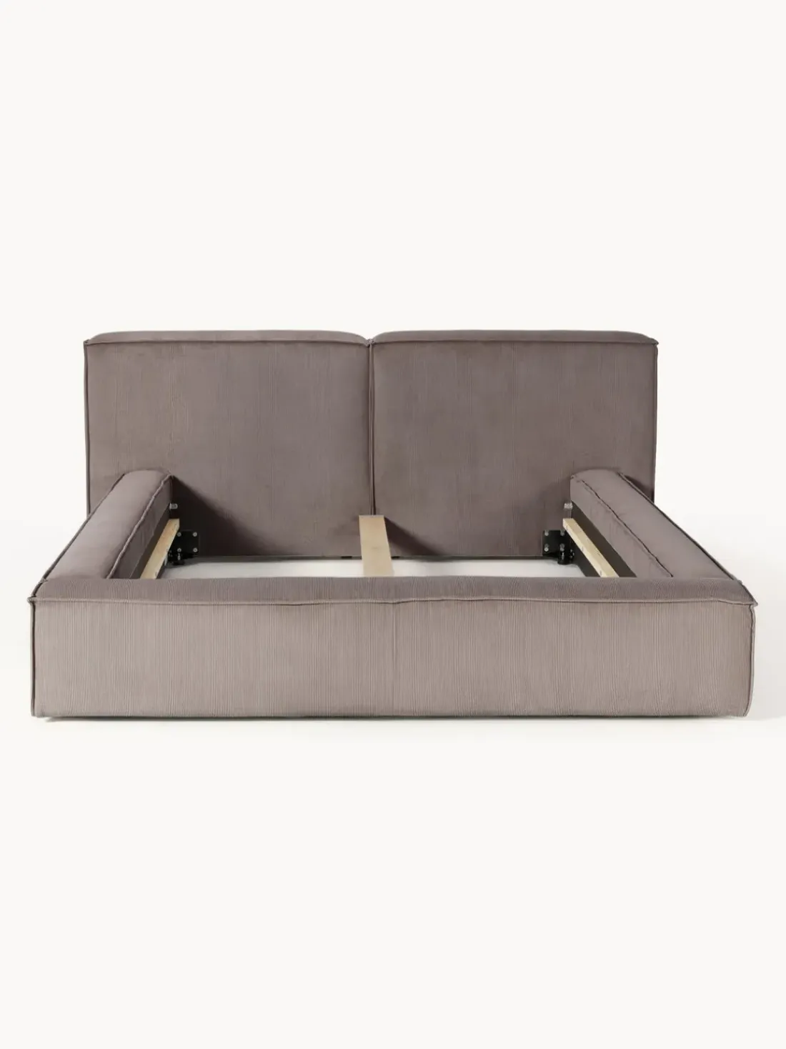 Cama tapizada en pana Lennon