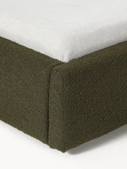 Cama tapizada en tejido bouclé Cloud