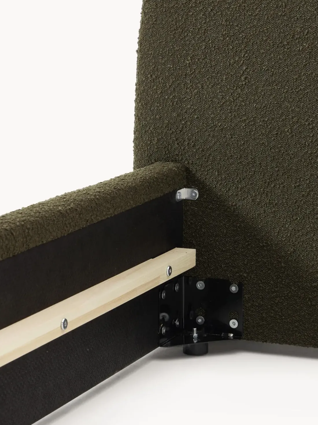 Cama tapizada en tejido bouclé Cloud