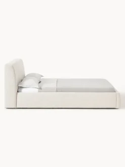 Cama tapizada en tejido bouclé Cloud