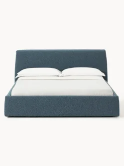 Cama tapizada en tejido bouclé con espacio de almacenaje Cloud