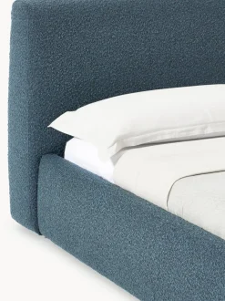 Cama tapizada en tejido bouclé con espacio de almacenaje Cloud