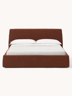 Cama tapizada en tejido bouclé con espacio de almacenaje Cloud