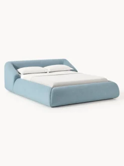 Cama tapizada en tejido bouclé Sofia