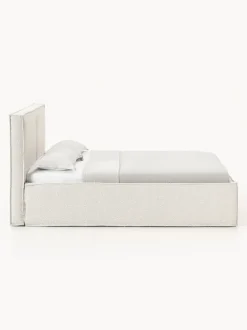Cama tapizada en tejido bouclé con espacio de almacenamiento Dream