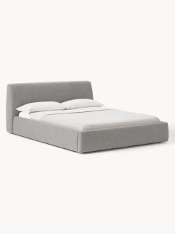 Cama tapizada en tejido bouclé Cloud