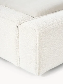 Cama tapizada en tejido bouclé Lennon