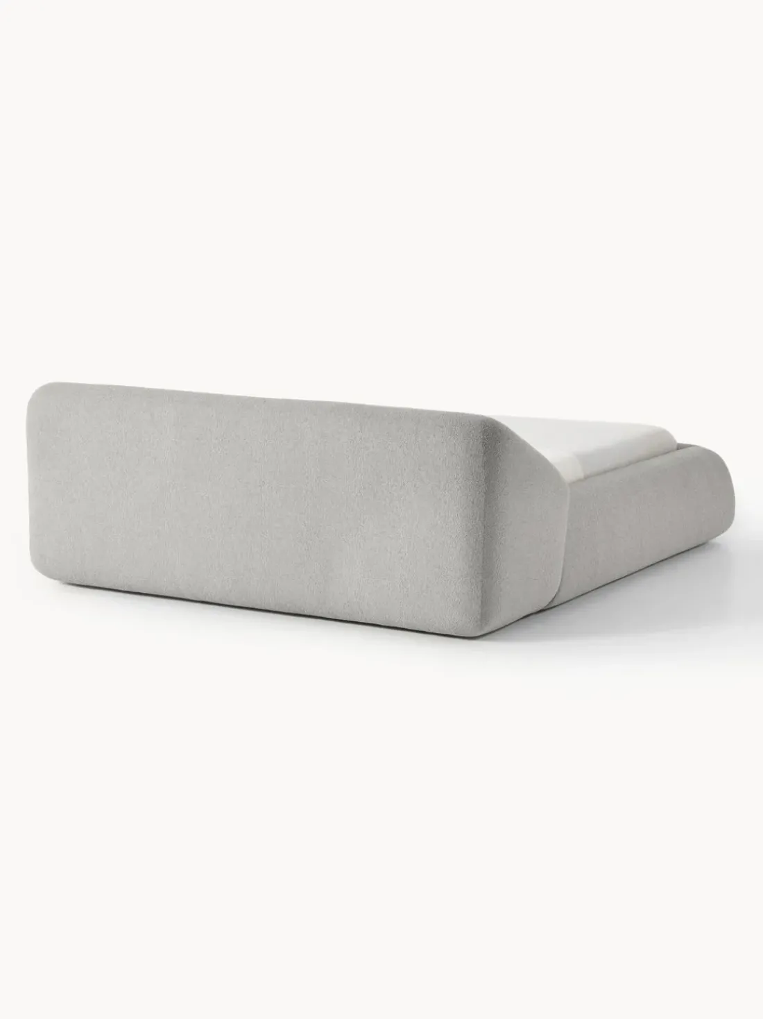Cama tapizada en tejido bouclé Sofia