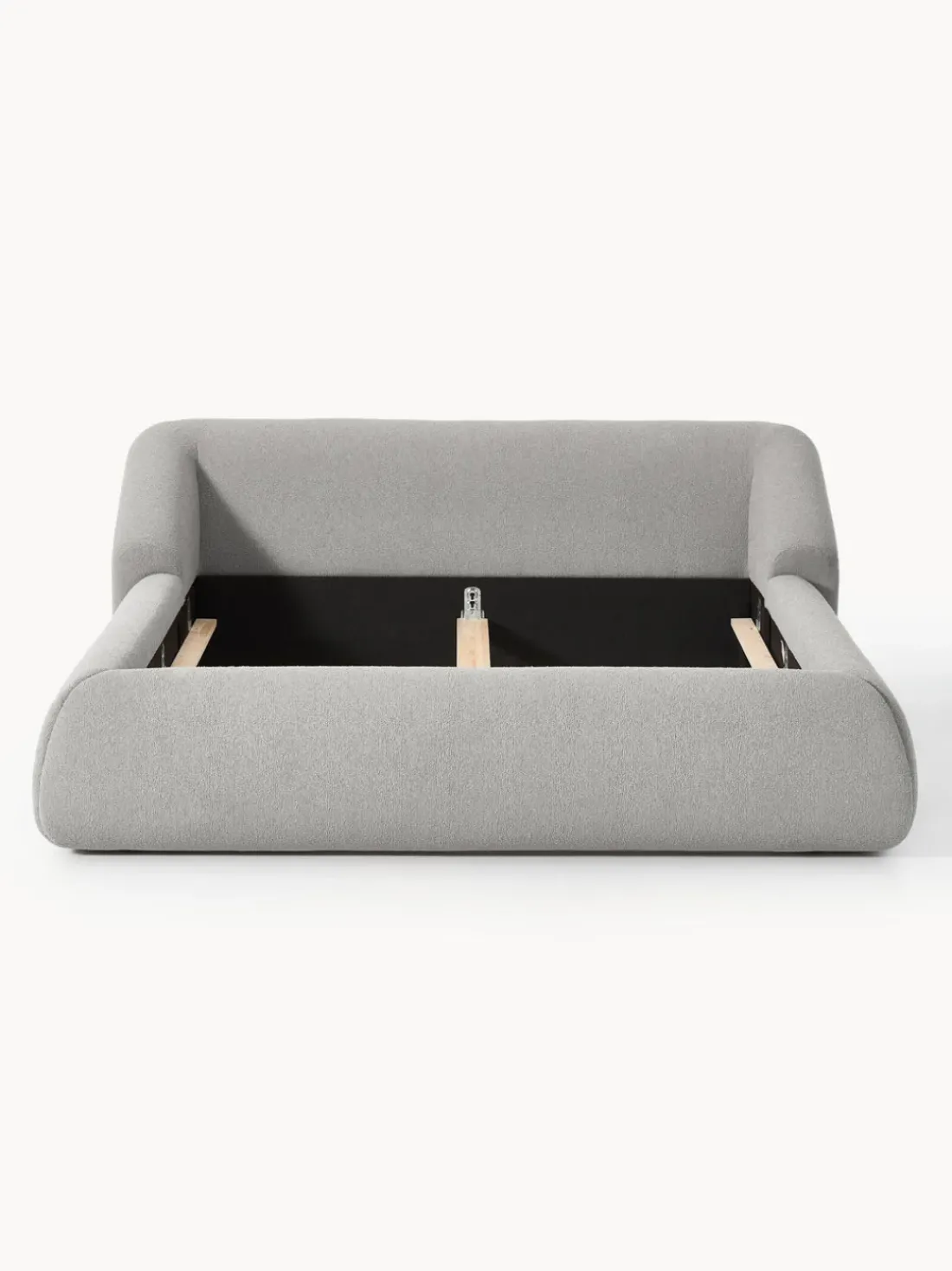 Cama tapizada en tejido bouclé Sofia