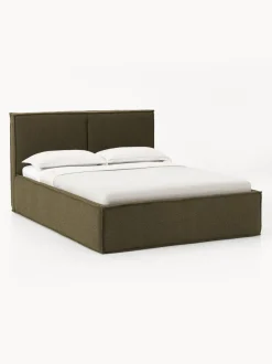 Cama tapizada en tejido bouclé Dream