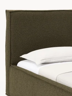 Cama tapizada en tejido bouclé Dream