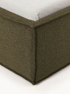 Cama tapizada en tejido bouclé Dream