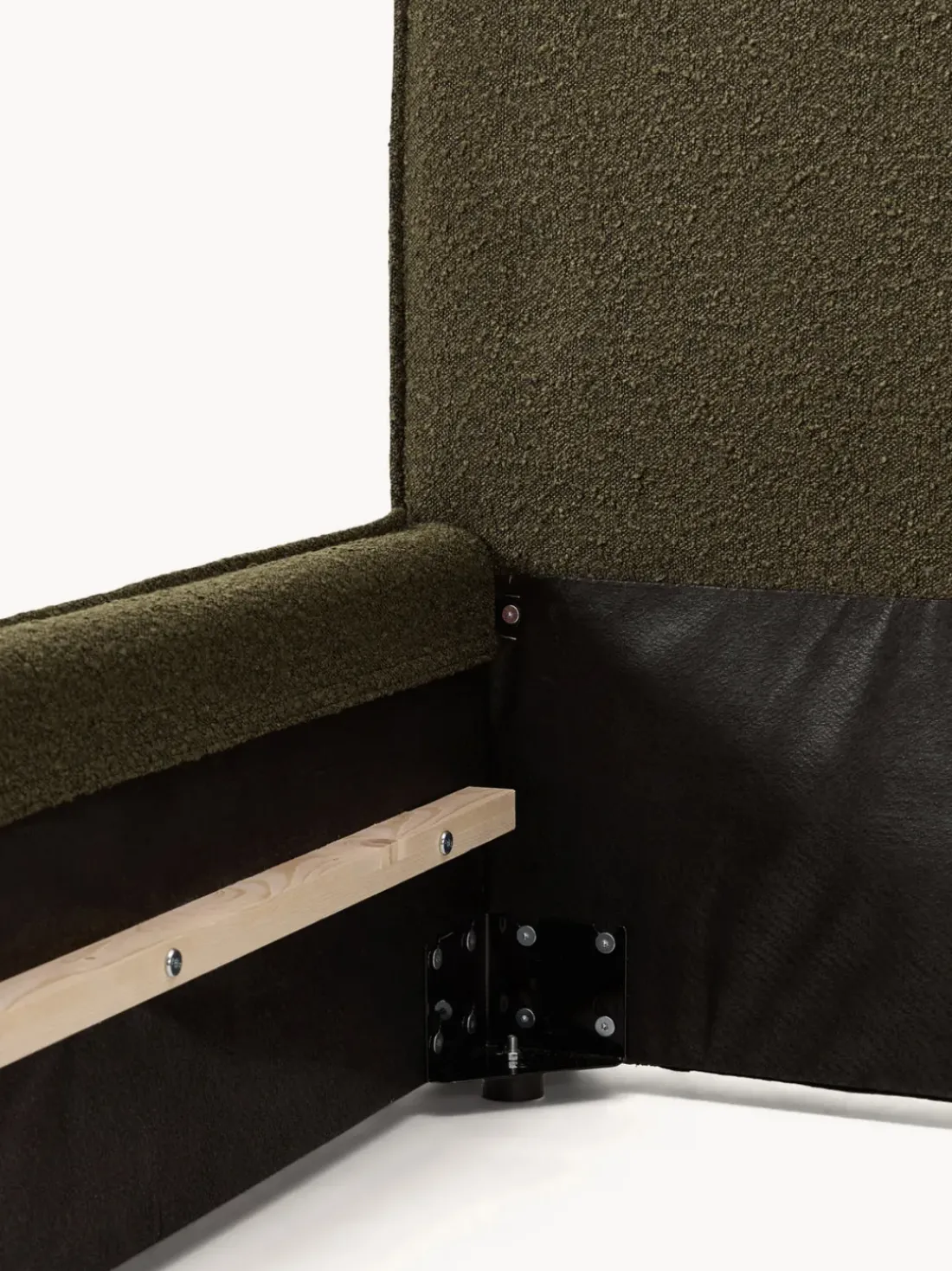 Cama tapizada en tejido bouclé Dream