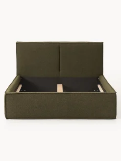 Cama tapizada en tejido bouclé Dream