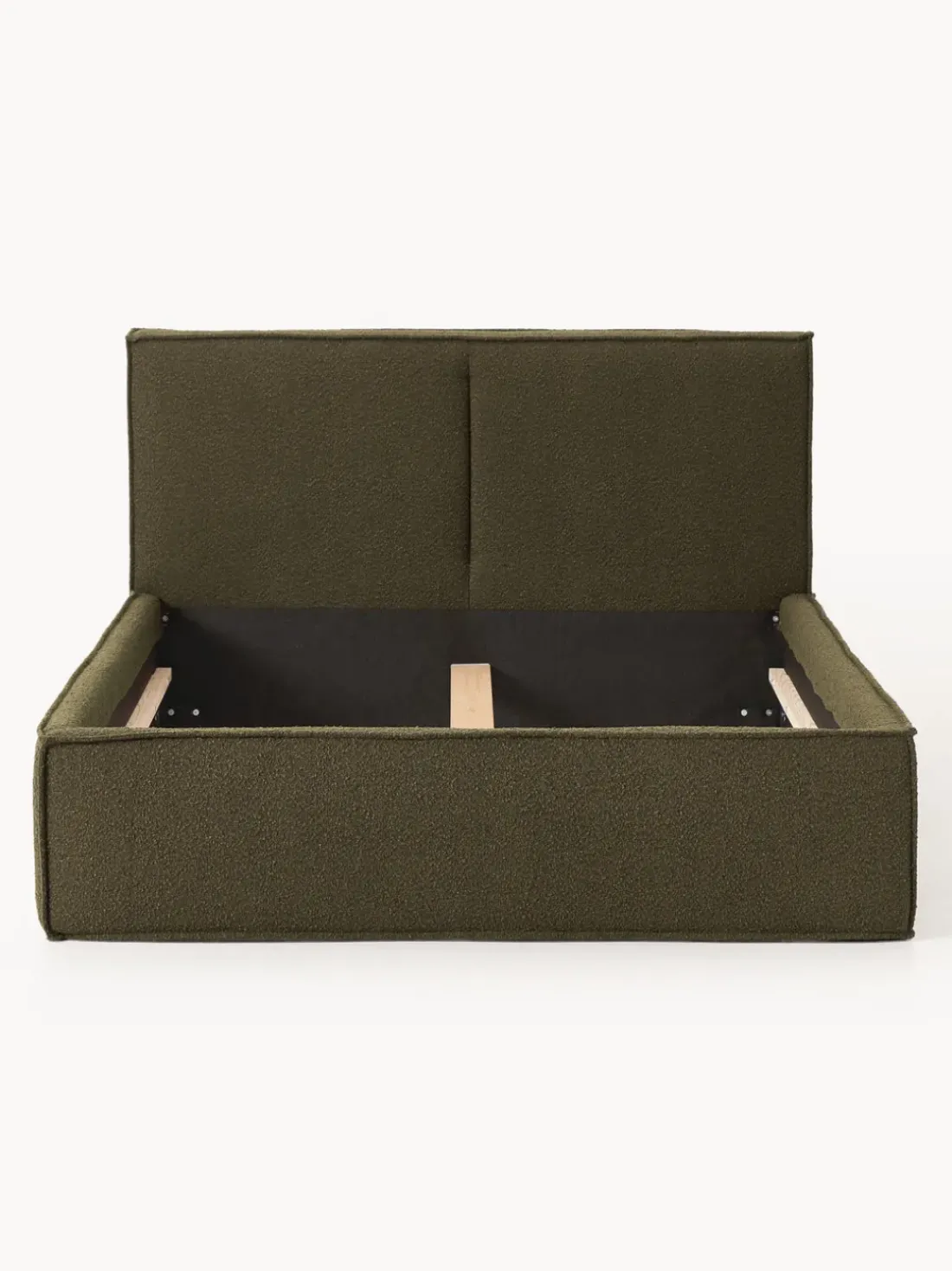 Cama tapizada en tejido bouclé Dream