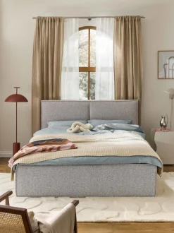 Cama tapizada en tejido bouclé Dream