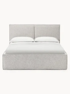 Cama tapizada en tejido bouclé Dream