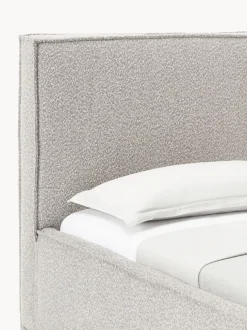 Cama tapizada en tejido bouclé Dream