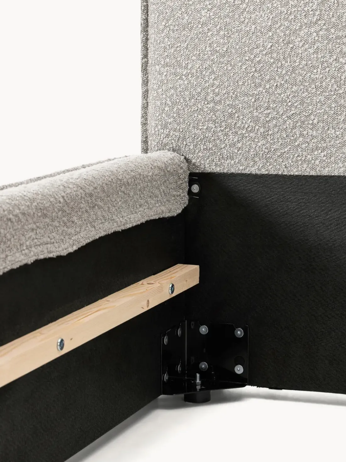 Cama tapizada en tejido bouclé Dream