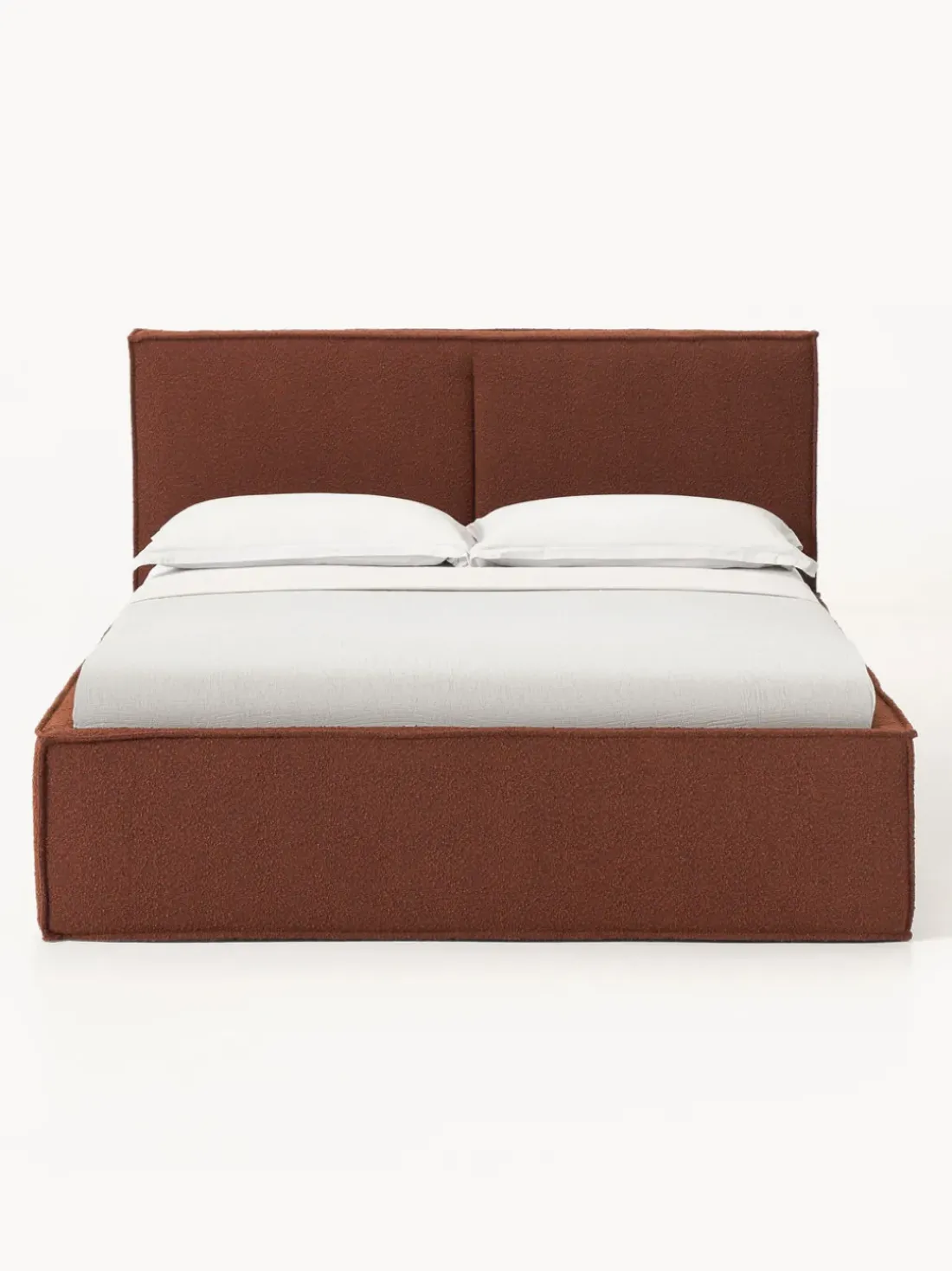 Cama tapizada en tejido bouclé Dream