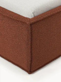 Cama tapizada en tejido bouclé Dream