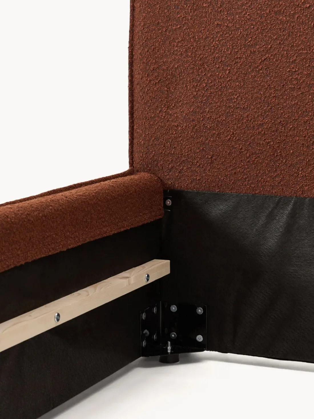 Cama tapizada en tejido bouclé Dream