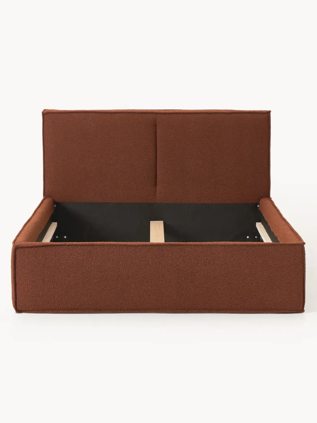 Cama tapizada en tejido bouclé Dream