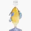 Candelabro artesanal de vidrio borosilicato Fish