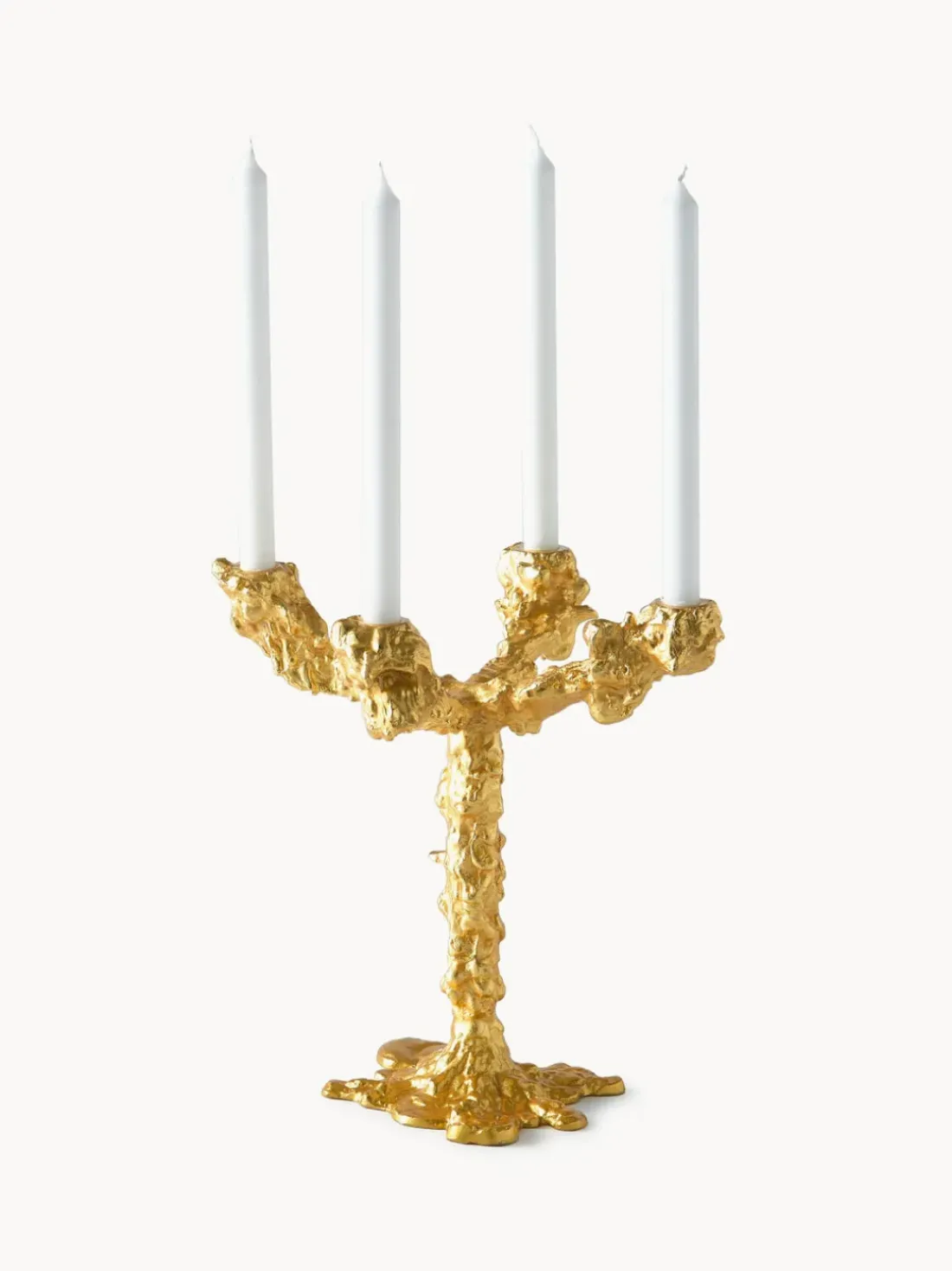 Candelabro artesanal metal Drip