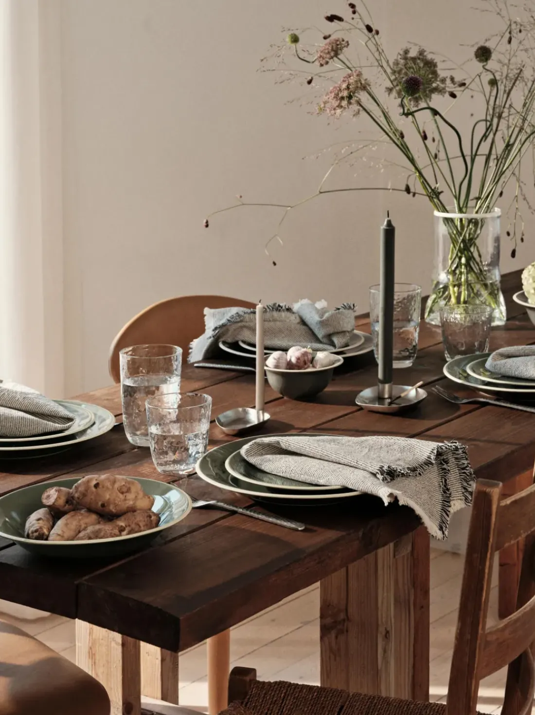 Candelabro con bandeja Mie