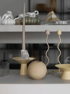 Candelabro de acero inoxidable mate Uma