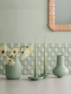 Candelabro de cerámica Vela
