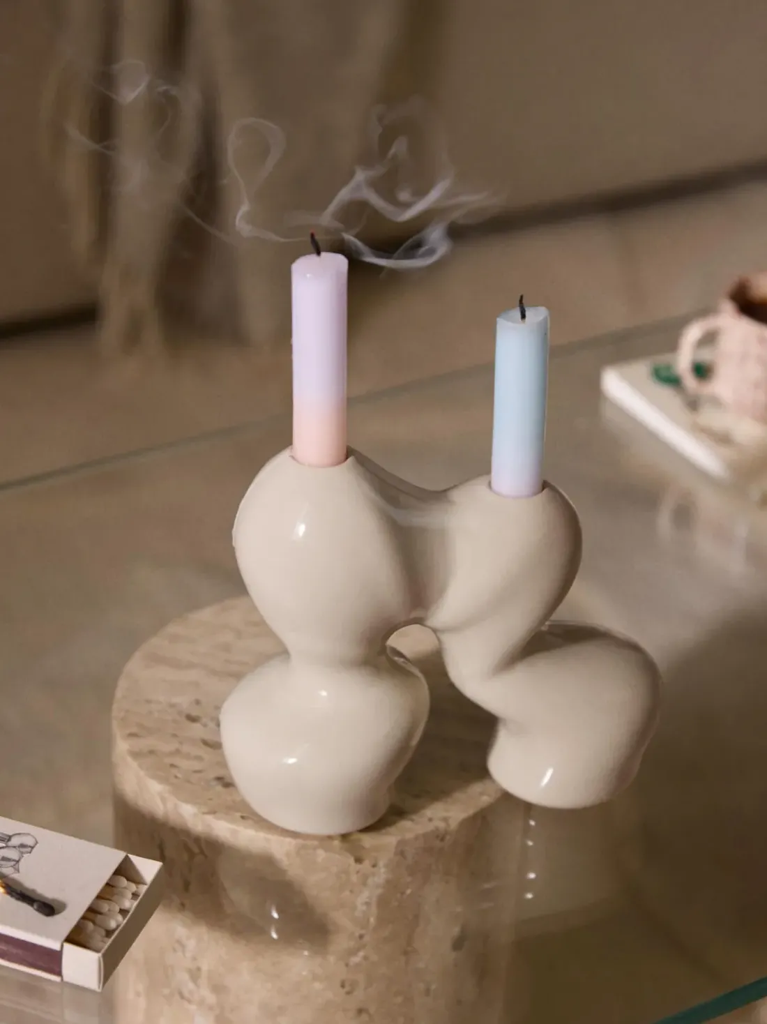 Candelabro de gres Madhuri
