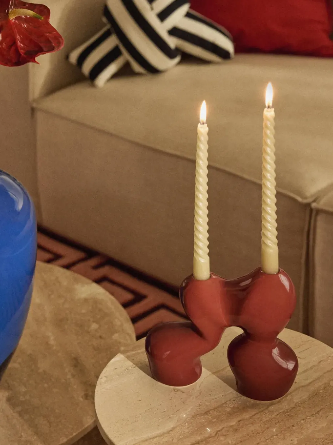 Candelabro de gres Madhuri