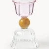Candelabro de vidrio borosilicato Perle