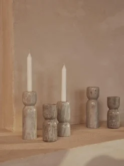 Candelabros de mármol Como, 2 uds.