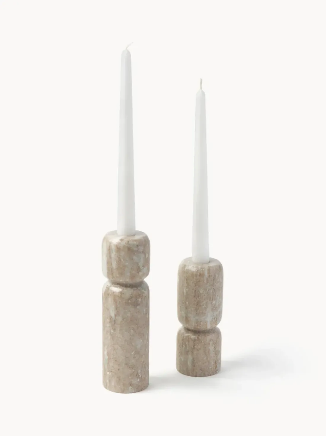 Candelabros de mármol Como, 2 uds.