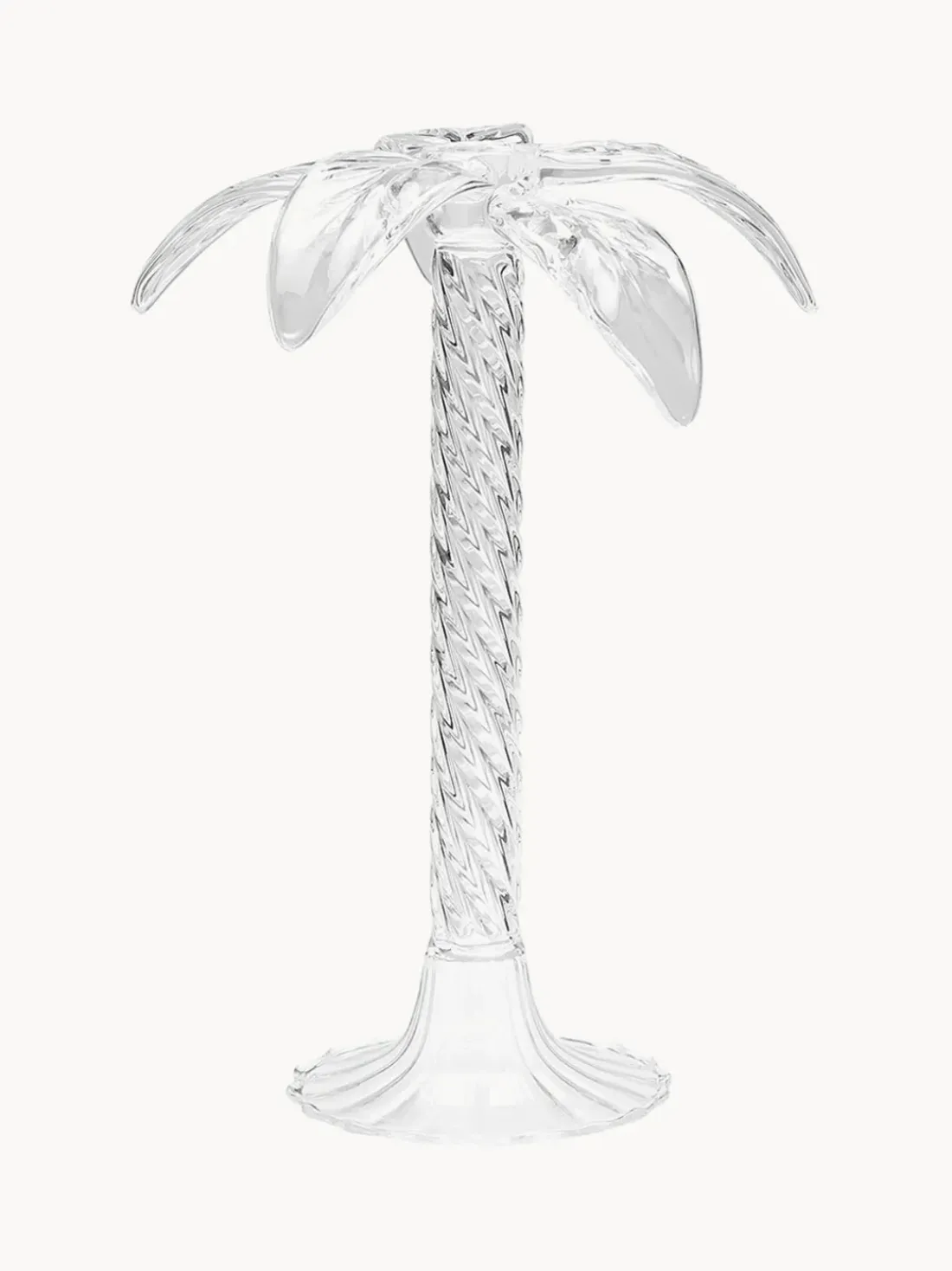 Candelabro soplado de vidrio borosilicato Palm Tree