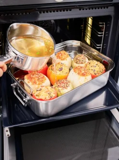 Cazuela horno de acero inoxidable con báscula Expertiso