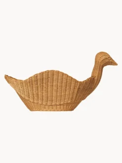 Cesta artesanal de ratán Bird