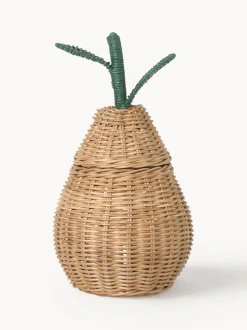 Cesta artesanal de ratán Pear